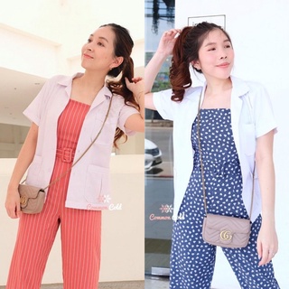 Common Cold Jumpsuit(จั๊มสูท) สีส้มและสีกรม