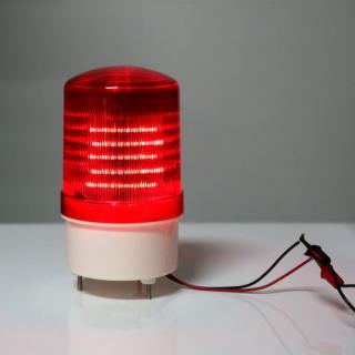 ไฟสัญญาณฉุกเฉิน LED สีแดง ส่องสว่าง 12 24 220 โวลต์