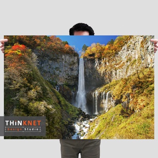 โปสเตอร์ภาพน้ำตกเคงง ญี่ปุ่น: มุมกว้าง Scenery of Kegon Falls, Japan: Wide Angle