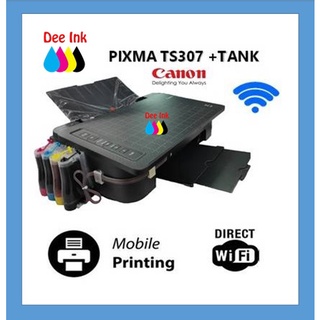 Printer Canon Pixma TS307 +Tank WIFI(พิมงานผ่านมือถือได้)