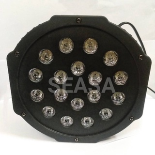 ไฟพาร์ 18 LED /36 LED หลอด RGB 3 in 1 LED MiNi Flat Par Light