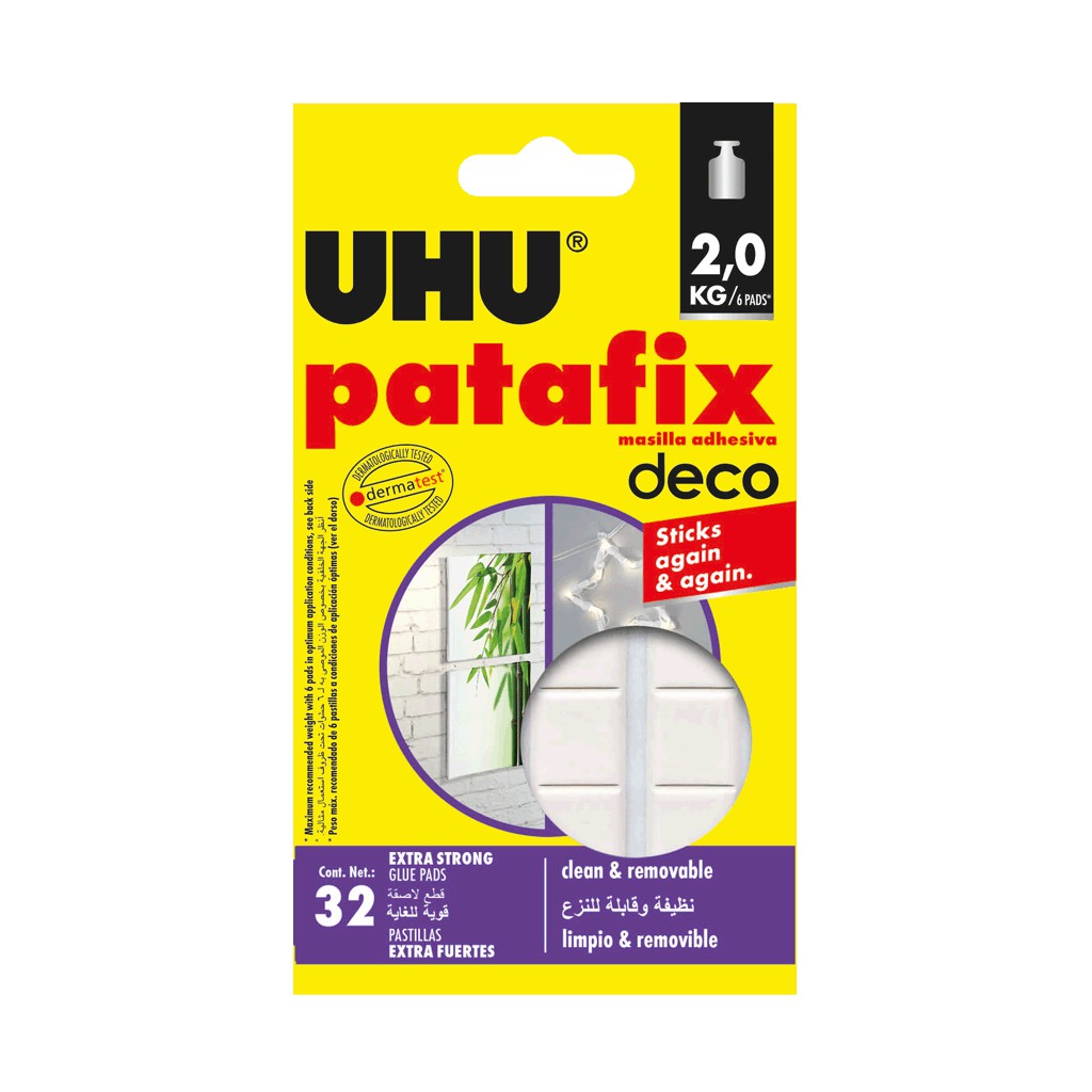 [HOMEDECO] - UHU Patafix Homedeco/PRO POWER / แผ่นรองสติ๊กเกอร์ติดผนัง