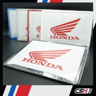 กรอบป้ายทะเบียนมอเตอร์ไซค์ Honda แบบที่ 2 (ของแท้ 100% จากฮอนด้า)