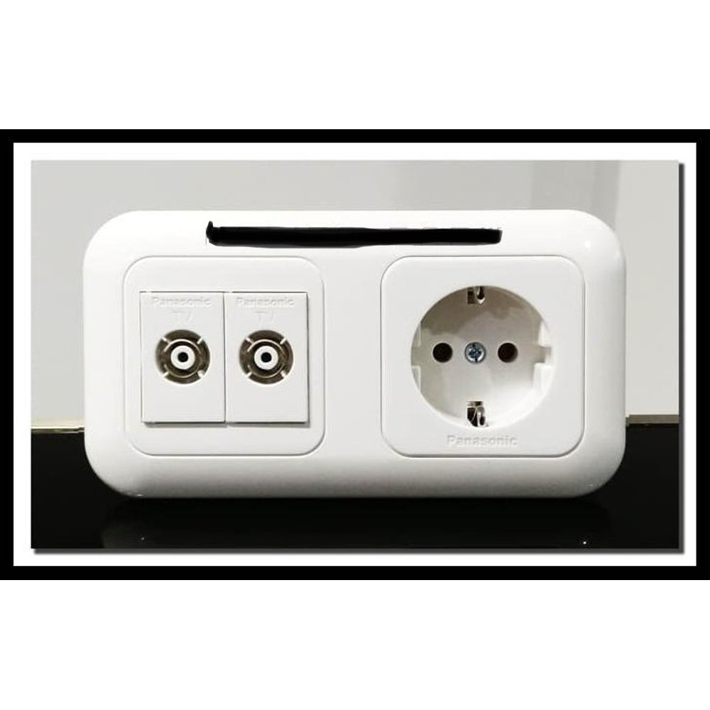 เต้ารับ Panasonic + Panasonic Double TV Outlet