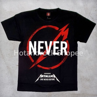 เสื้อยืดผ้าฝ้ายพรีเมี่ยม เสื้อยืดวงสีดำ Metallica TDM 1347 Hotandrock