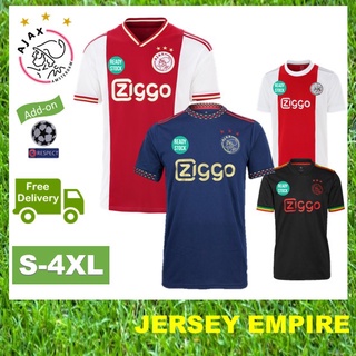 เสื้อกีฬาแขนสั้น ลายทีมชาติฟุตบอล Ajax CLEARANCE 22 23 ชุดเหย้า สําหรับผู้ชาย (S-4XL)