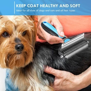Benepaw 2 In 1 แปรงหวีขนสัตว์เลี้ยง ด้ามจับสองด้าน ปลอดภัย สําหรับสุนัข