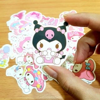 สติ๊กเกอร์ My Melody มายเมโลดี้ ชิ้นเล็กๆ ติดแน่น กันน้ำ ติดกระเป๋า โน้ตบุ้ค (40ชิ้น) sticker