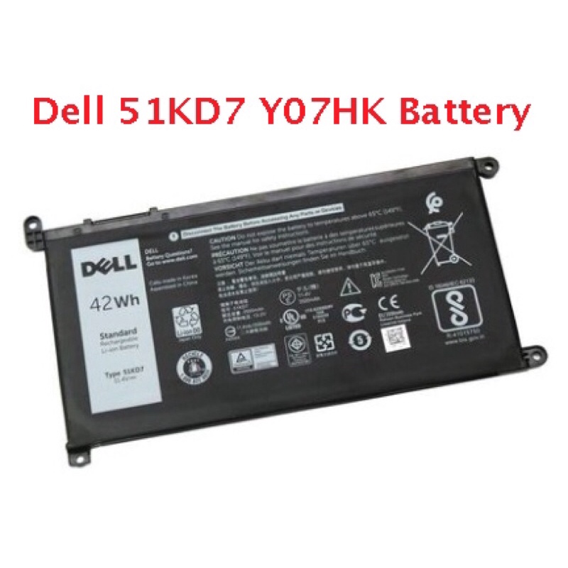 Dell 51KD7 Chromebook 11 3180 3189 P26T Y07HK laptop battery