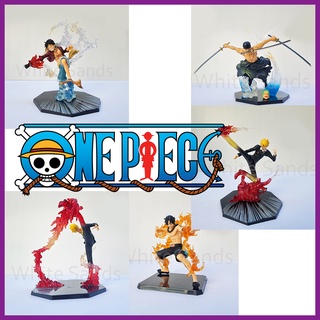 โมเดล One Piece มี 5 แบบ ลูฟี่ โซโล ซันจิ เอส โมเดลวันพีช สุงประมาณ 15-18 CM