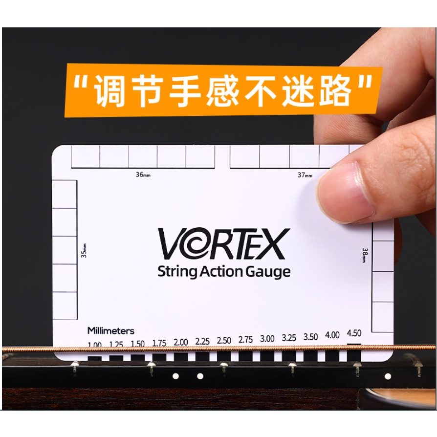 String action Ruler  ไม้บรรทัดสำหรับตั้งทัชชิ่ง  ตั้งได้ทั้งกีตาร์โปร่ง กีตาร์ไฟฟ้าและเบส