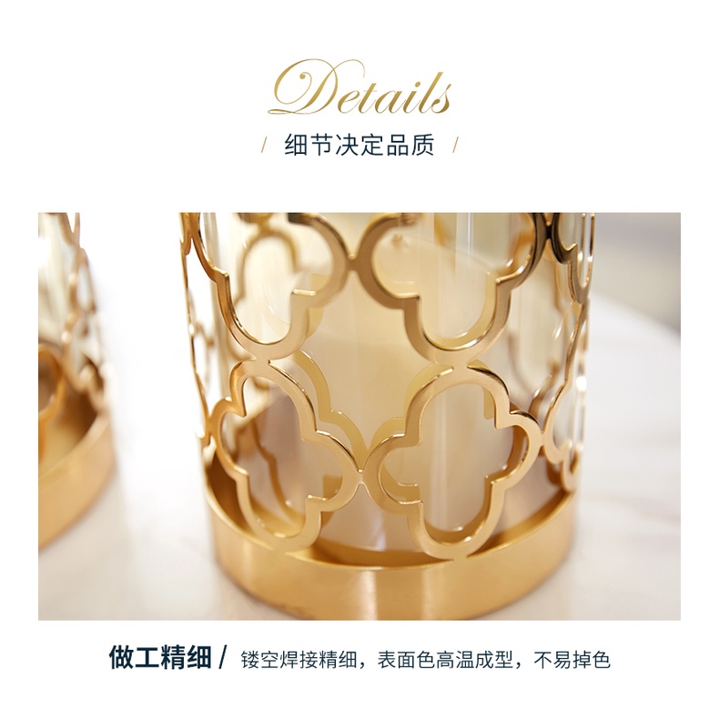 แจกันแก้วโลหะ สไตล์ยุโรป สร้างสรรค์ และหรูหรา สําหรับตกแต่งบ้าน - รูปที่ 6