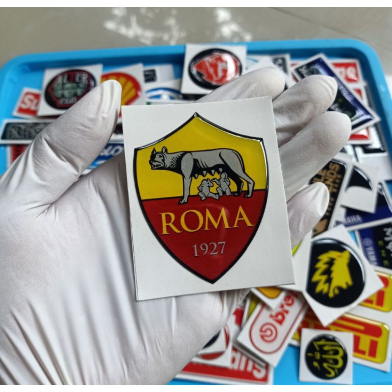 As Roma สติ๊กเกอร์นูนยืดหยุ่น