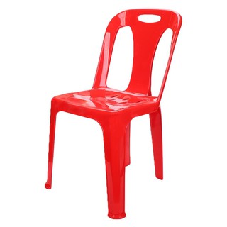 Chair table PLASTIC CHAIR SPRING RED Outdoor furniture Garden decoration accessories โต๊ะ เก้าอี้ เก้าอี้พลาสติก SPRING