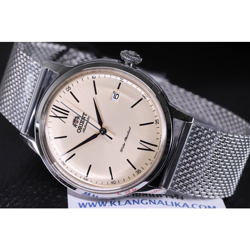 (แถมกล่องแบบพกพา) นาฬิกา Orient Bambino Classic Automatic รุ่น RA-AC0020G