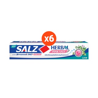 Salz ยาสีฟัน ซอลส์ สูตรเกลือชมพู Herbal Pink Salt 90 กรัม x 6 หลอด