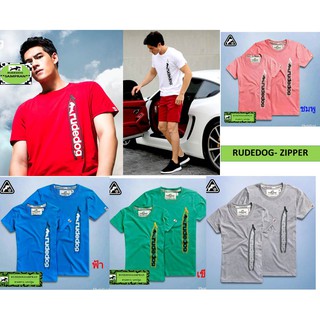 Rudedog เสื้อคอกลมชาย หญิงมือ1 ของแท้ รุ่น Zipper รวมสี