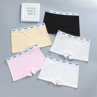 กางเกงบ็อกเซอร์ ผ้าฝ้าย ฟรีไซซ์ สําหรับเด็กผู้หญิง วัยรุ่น 8…