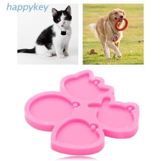 แม่พิมพ์ซิลิโคน Hap Love Pet Tag แฮนด์เมดสําหรับทําพวงกุญแจ