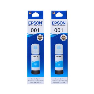 EPSON  001 C (C13T03Y200) สีฟ้า หมึกเติมอิงค์เจ็ท จำนวน 2 ชิ้น