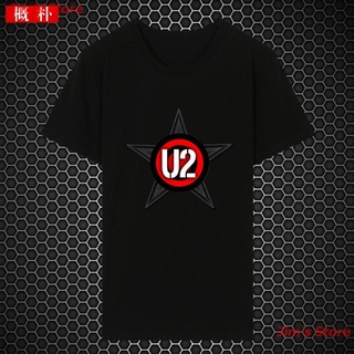 ผ้าฝ้ายแท้ คอลูกเรือJims Store 2021 U2 เสื้อยืดลําลองสําหรับผู้ชายผ้าฝ้ายแขนสั้นคอกลมขนาดใหญ่ขนาดใหญ่ 2 เสื้อยืดผ้าฝ้าย