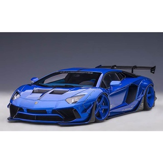 AUTOart 1/18 : 79183 LIBERTY WALK LB-WORKS LAMBORGHINI AVENTADOR LIMITED EDITION (HYPER BLUE)