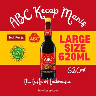 🔥🔥🔥ABC Kecap Manis 620 ml. (ABC Sweet Soy Sauce) (ซีอิ๊วดำหวาน ตรา เอบีซี )(ซอสอินโด)🔥🔥🔥