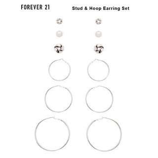 FOREVER 21 Stud &amp; Hoop Earring Set