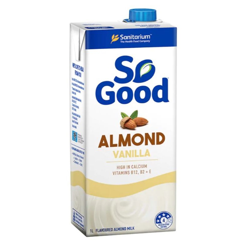 Work From Home PROMOTION ส่งฟรีนมอัลมอนด์ Sanitarium So Good Almond Milk 1 Ltr. Vanilla เก็บเงินปลายทาง