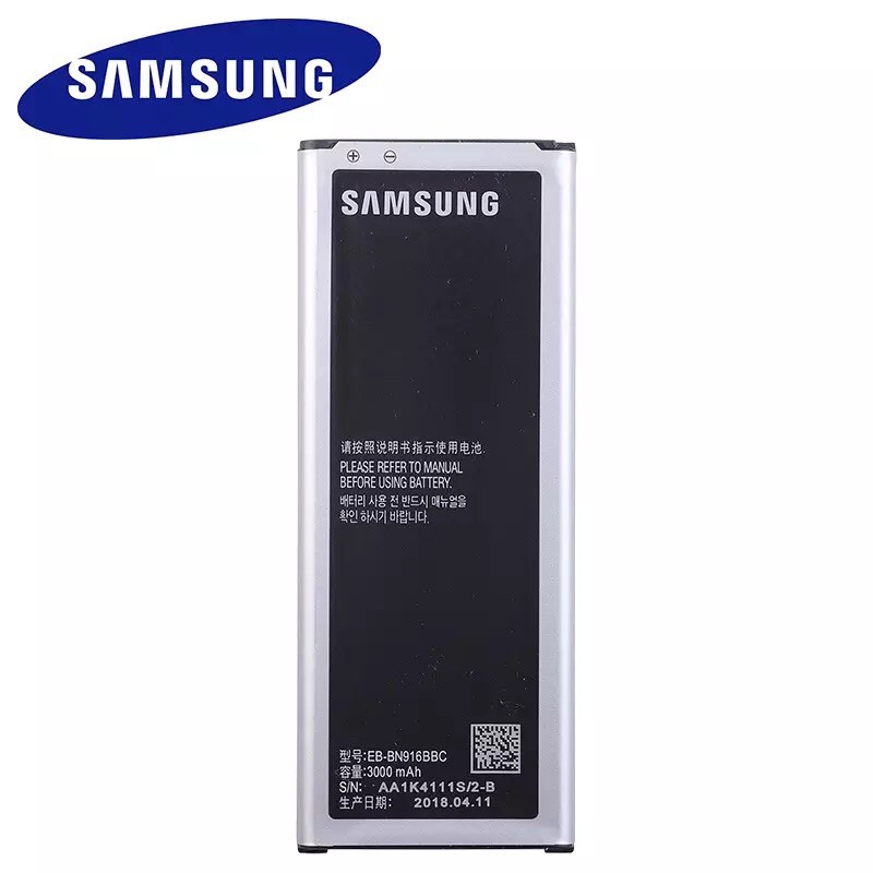 แบตเตอรี่ SAMSUNG Original EB-BN916BBC 3000MAhสำหรับSamsung Galaxy NOTE4 N9100 N9106W N9108V N9109Vห