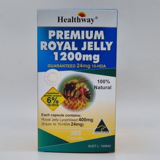 💥🛵ส่งฟรี💲Healthway Premium Royal Jelly 1200 mg (365 Capsules) เฮลท์เวย์ นมผึ้งเกรดพรีเมี่ยม