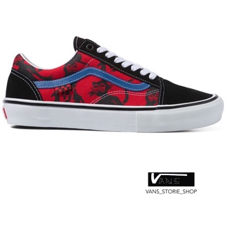 VANS SKATE OLD SKOOL KROOKED BY NATAS FOR RAY RED SNEAKERS สินค้ามีประกันแท้