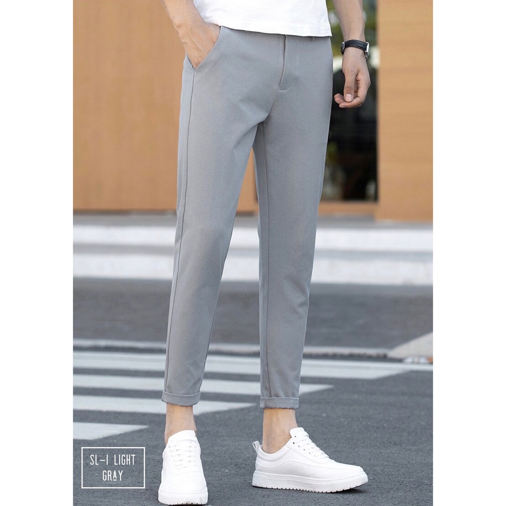 กางเกงแสล็คผ้ายืด กางเกงใส่ทำงาน ใส่ปาร์ตี้ได้ กางเทรงขาเต่อ ไม่ต้องตัดขาให้เสียทรง