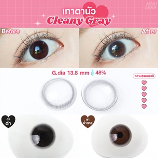 คอนแทคเลนส์ คอนแทคเลนส์รายเดือน Mini Lens รุ่น Cleany Gray เทาตานัว