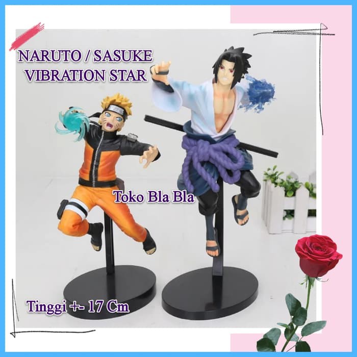 Naruto Shippuden Sasuke Uchiha Vibration Star Action Figure Display