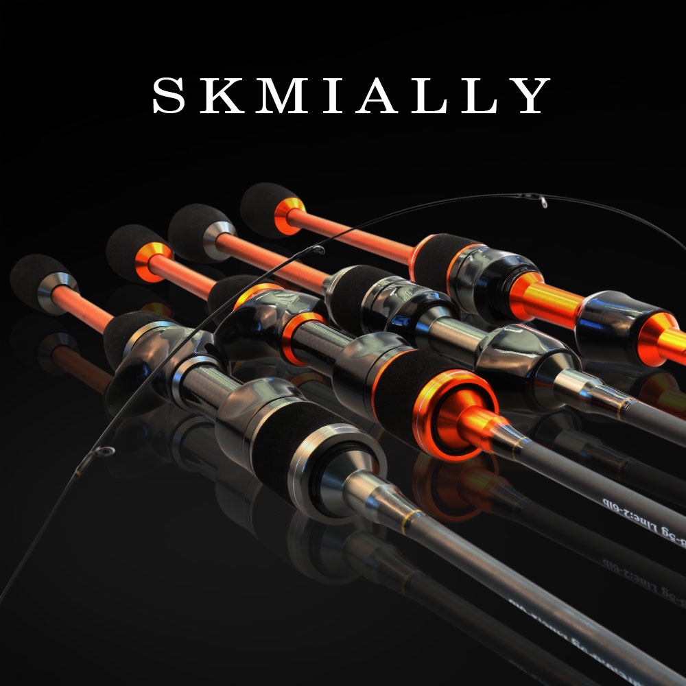 SKMIALLY คันสปินนิ่ง ลูเร้ 5-8G 2-6LB Fishing Rod เบามาก คันเบ็ด ปลายแหลม UL เบ็ดตกปลาและเบทคาสติ้ง 