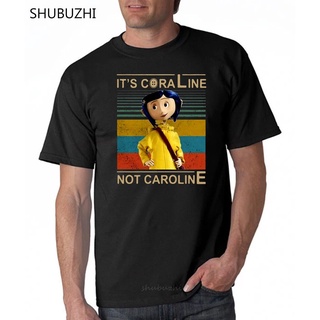 [S-5XL]เสื้อยืด ผ้าฝ้าย พิมพ์ลาย Its Coraline Not Caroline สไตล์วินเทจ แฟชั่นฤดูร้อน สําหรับผู้ชาย