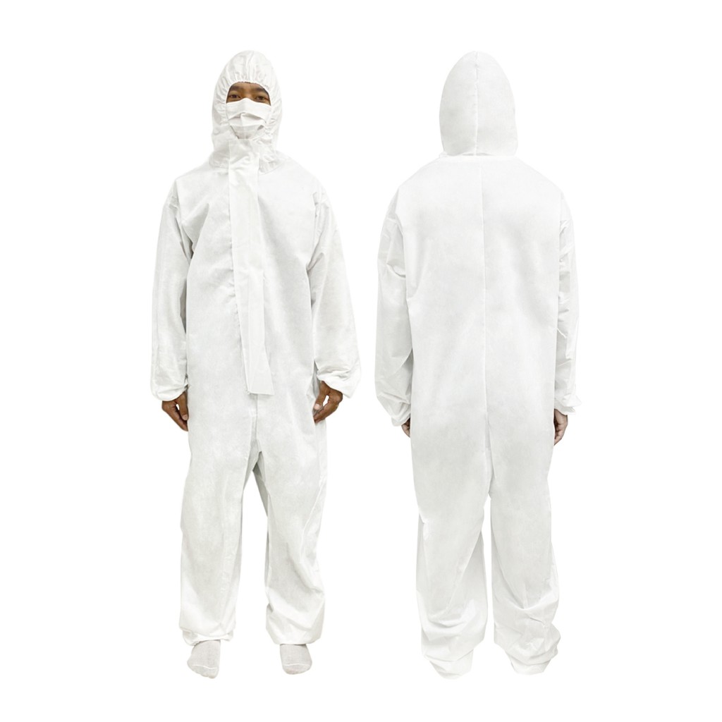 ชุดป้องกัน PE / PPE แบบเต็มตัว ชุดกันสารเคมี Dupont ชุดป้องกันทางการแพทย์ ชุดป้องกันฝุ่นและเชื้อโรค PE PROTECTIVE CLOTH
