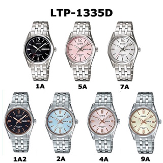 Casio นาฬิกาข้อมือผู้หญิง สายสเตนเลส รุ่น LTP-1335D,LTP-1335D-1A,LTP-1335D-5A,LTP-1335D-7A,LTP-1335D-2A,LTP-1335D-1A2,LTP-1335D-9A,LTP-1335D-4A