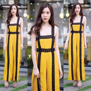 Jumpsuit ชุดจั๊มพ์สูทแขนกุดขายาว