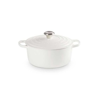 หม้อเหล็กหล่อทรงกลม ขนาด 20CM สีขาว SIGNATURE ROUND CASSEROLE 20CM COTTON