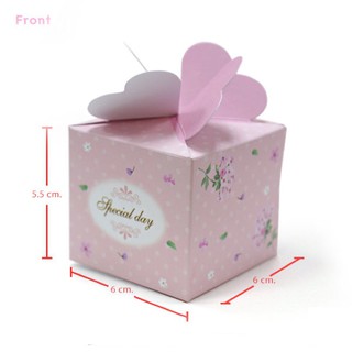 กล่องสบู่ ลายดอกไม้สีชมพู 60 ชิ้น 5.5cm 005434