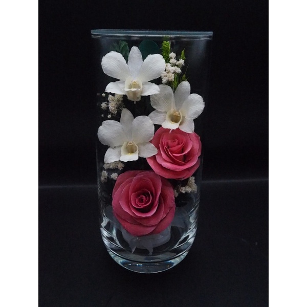 ดอกไม้อบแห้งในแก้ว Dried Flower in Glass Cs Model แก้วน้ำใหญ่ - รูปที่ 2