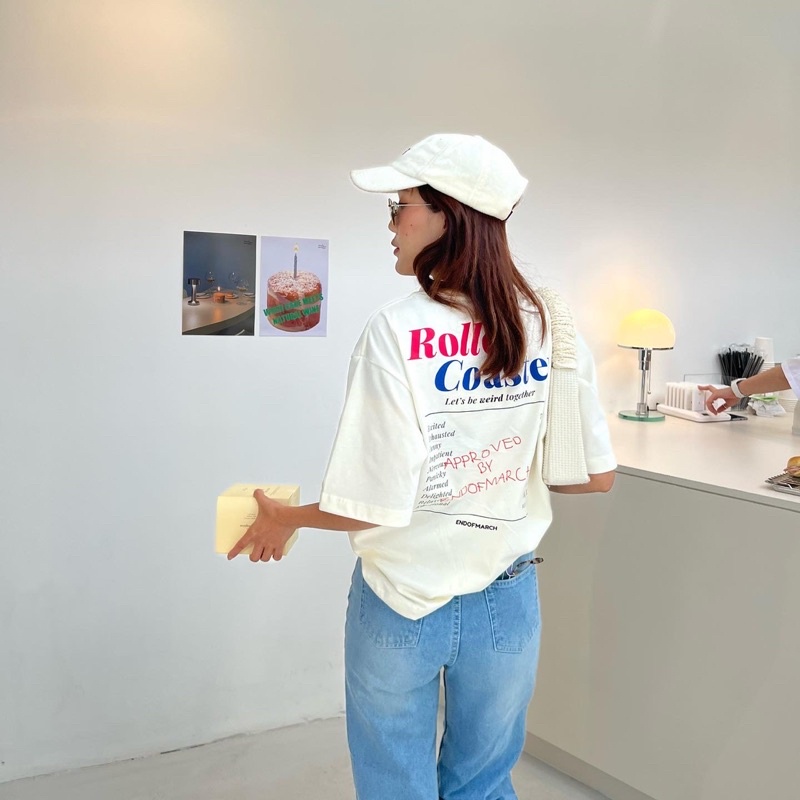 ENDOFMARCH | ROLLER COASTER TEE 🎢 cotton 100% เสื้อยืด Supersoft