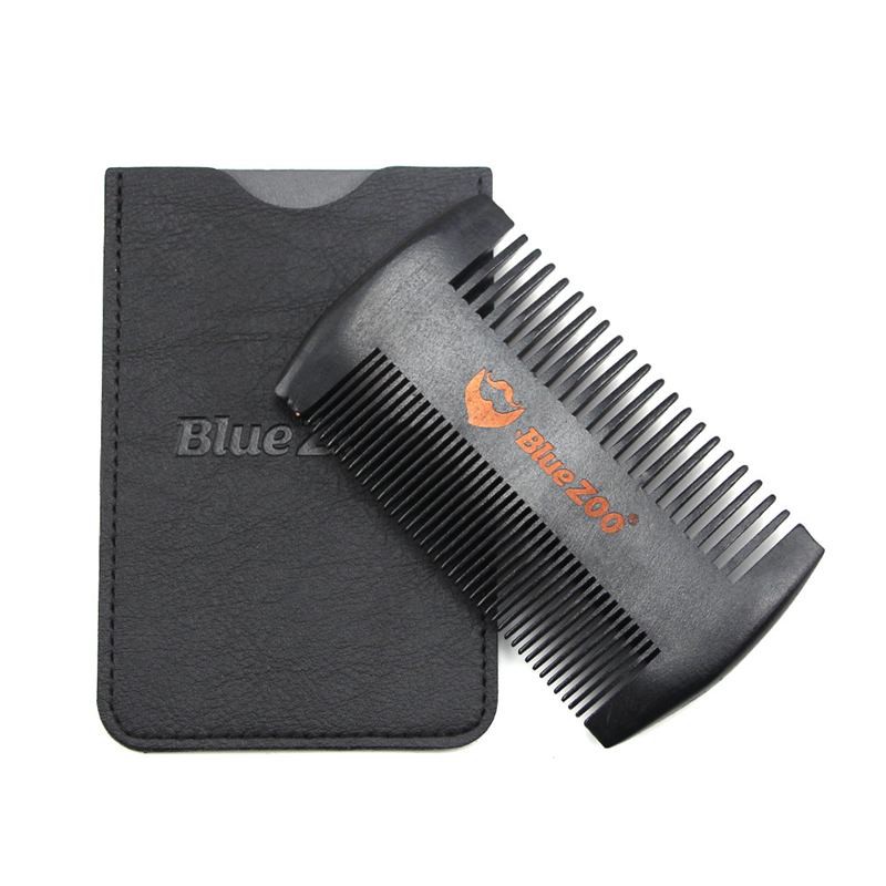 Blue Zoo Handmade Natural Pear wood Comb Double-side Beard Combs Men ...