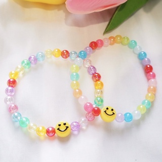 😊Smiley Candy🍭 กำไลลูกปัด smiley กำไลลูกปัดยิ้ม สร้อยข้อมือ💖