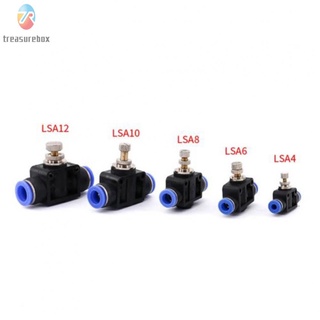 【TRSBX】Flow Control Valve 4mm 6mm Air Throttle Valve 1pcs Quick Hose Tube Speed Control