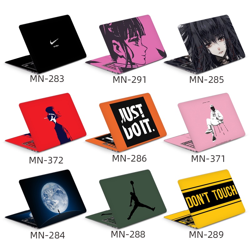 สติ๊กเกอร์สีตัดกัน สติ๊กเกอร์ตกแต่งผิวแล็ปท็อปส่วนบุคคล สําหรับ ASUS, Dell, Lenovo, Acer ฯลฯ