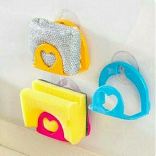 ที่เก็บฟองน้ำสูญญากาศ  ลายหัวใจ  ราคา 22-
