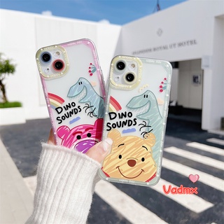 เคสโทรศัพท์มือถือแบบนิ่ม ลายการ์ตูนหมีพูห์ สตรอเบอร์รี่ ไดโนเสาร์ สําหรับ OPPO Reno 7Z 7 6 5 Pro Plus 5Z 4F A96 A94 A93 A74 A54 5G A93 A54 A95 4G A53 A33 A32 A9 A5 2020 A15 A15S